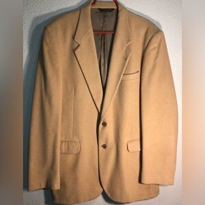 BOTANY FIVE HUNDRED 500 USA 100% Fine Camel Hair 25”X34” 20”Shoulder 28” Sleeve